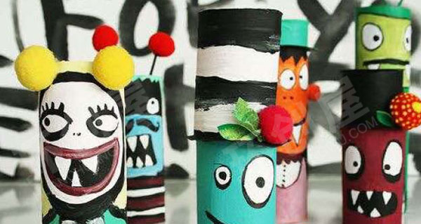 幼儿园美工区薯条桶手工作品图片