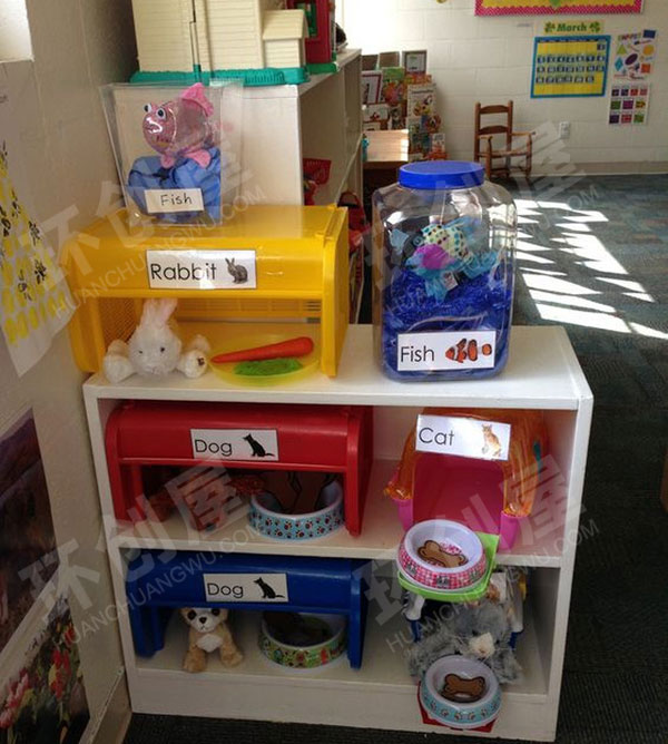 幼儿园角色游戏宠物店图片