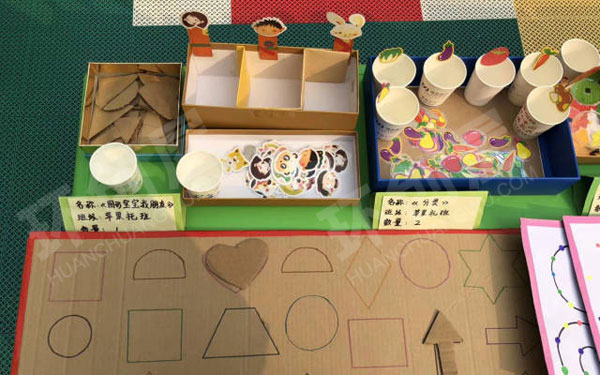 幼儿园益智区自制桌面玩具环创图片