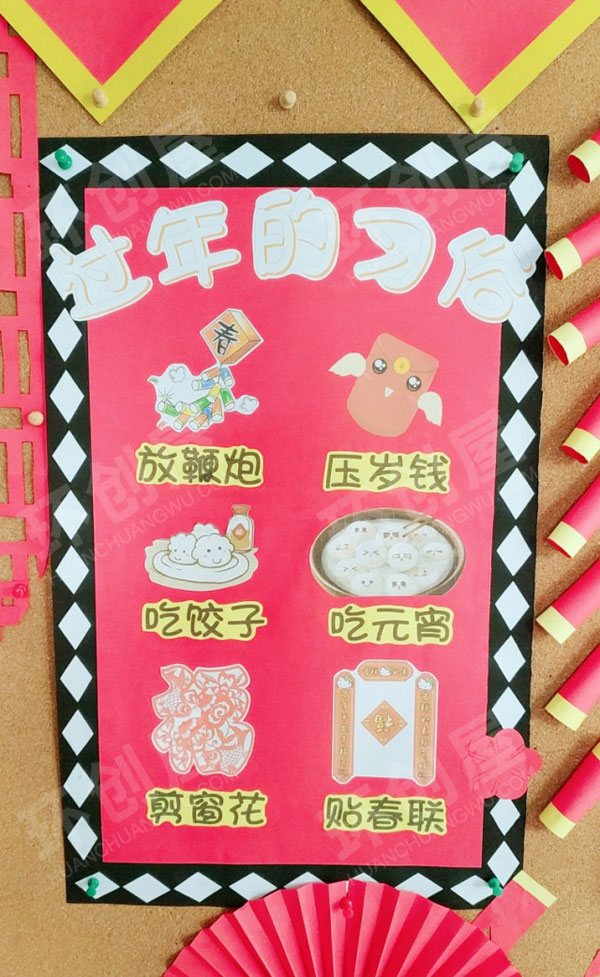 幼儿园新年主题墙环创图片