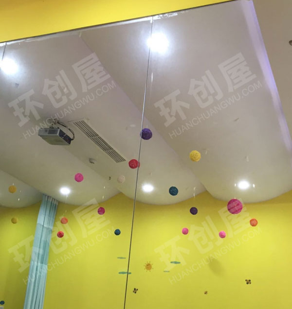 幼儿园藤球挂饰环创图片