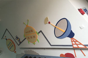 幼儿园走廊楼道太空乐园图片7张