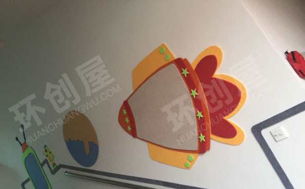 幼儿园走廊楼道太空乐园图片