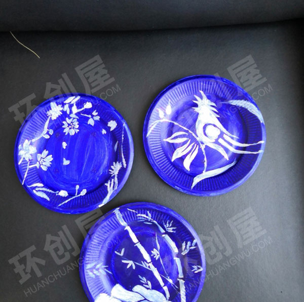 幼儿园中国风青花瓷走廊图片