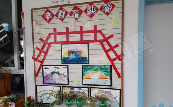 幼儿园中国特色走廊墙面图片