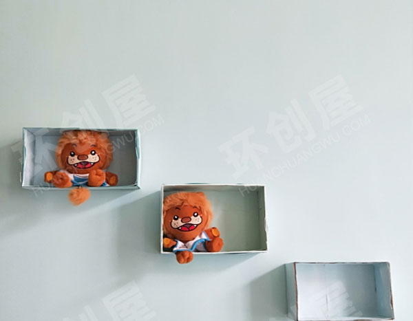 幼儿园鞋盒子废物利用作品展示图片