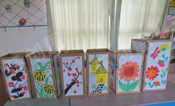 幼儿园环保美工画作作品展示图片