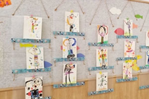 幼儿园作品展示墙图片5张