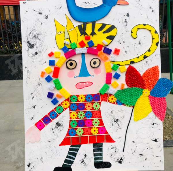 幼儿园绘画作品展示图片