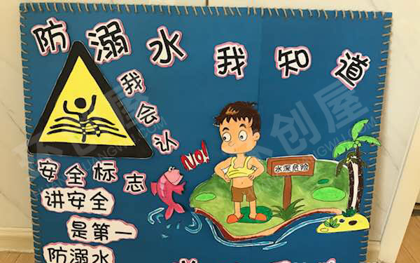 幼儿园安全墙作品展示图片