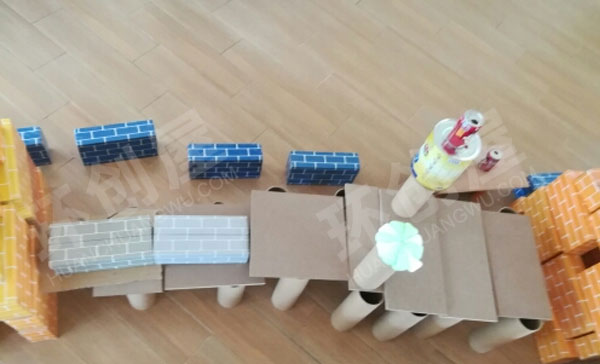 幼儿园结构游戏我心目中的小学图片