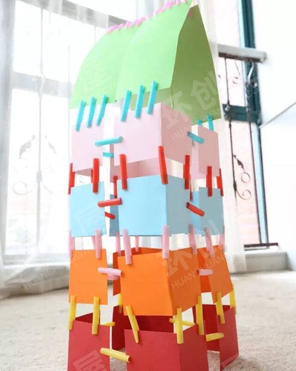 幼儿园建构区美工作品图片