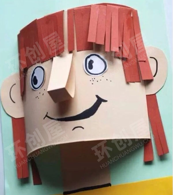 幼儿园美工区3D卡通人脸图片