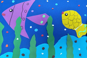 幼儿园美工区手工作品图片9张