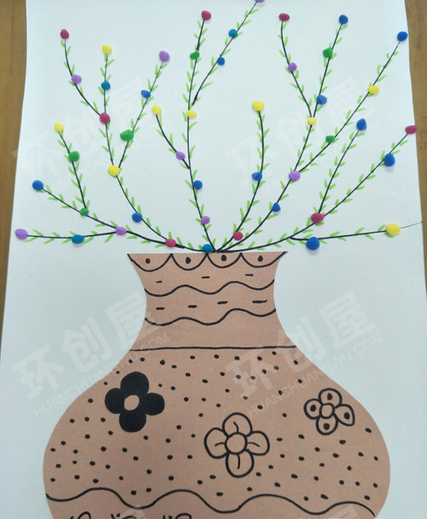 幼儿园美工区手工作品图片