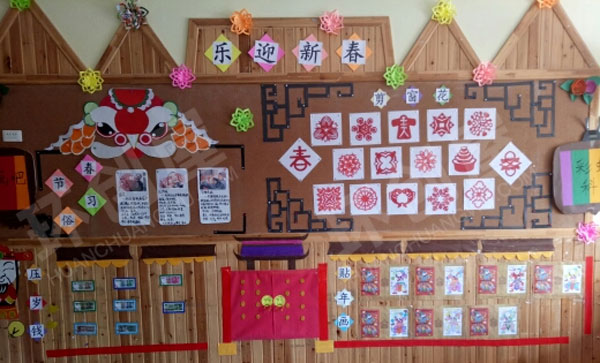 幼儿园环创新年主题墙图片