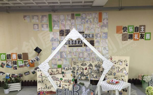 幼儿园门厅及角落装饰图片