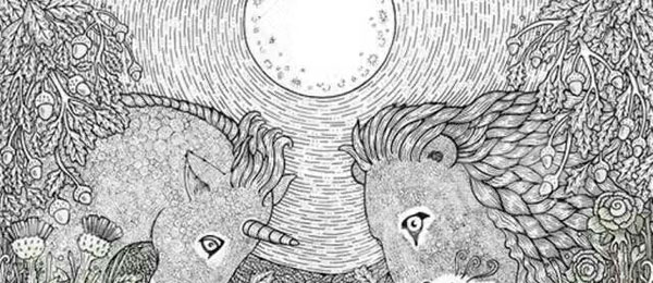 幼儿园线描画作品展示图片