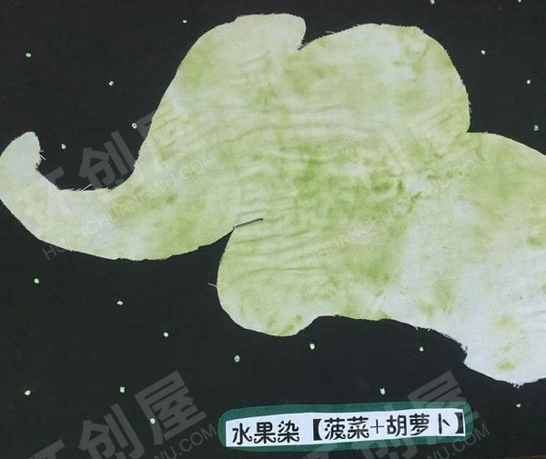 幼儿园扎染作品展示图片