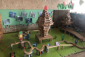 幼儿园建构区著名建筑搭建图片4张