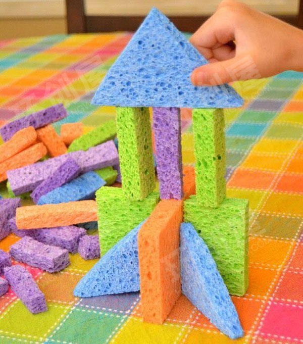 幼儿园泡沫片建构图片