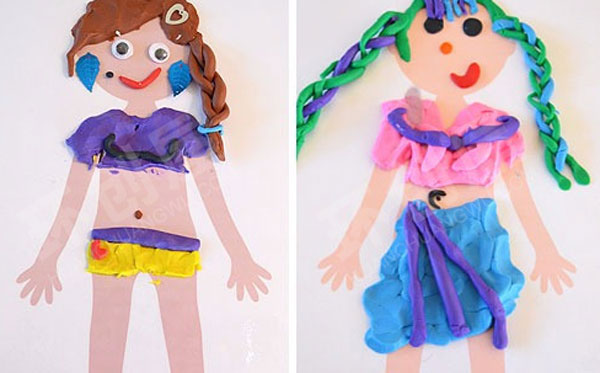幼儿园美工区我的身体图片