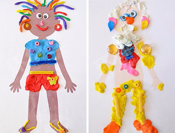 幼儿园美工区我的身体图片