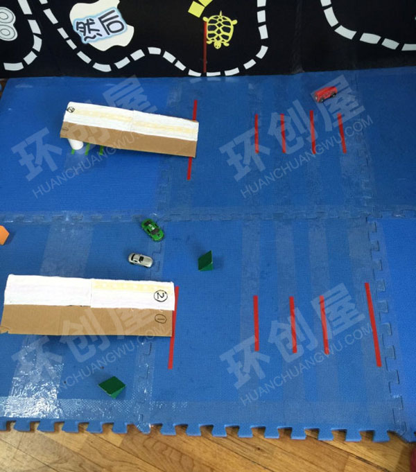 幼儿园科学区造纸桥图片
