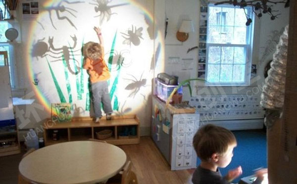 幼儿园科学区神奇的光影世界图片