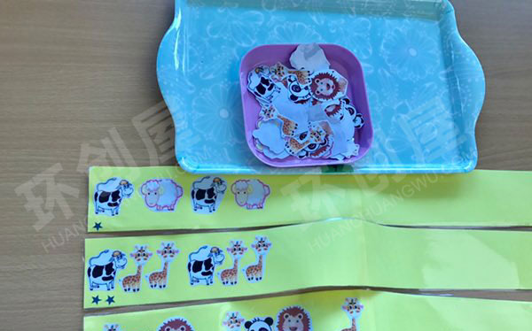 幼儿园益智区动物排排队图片