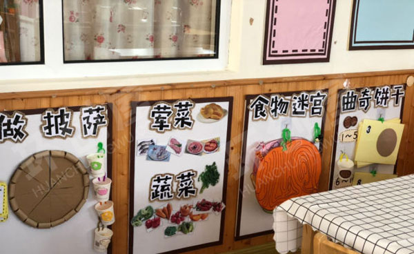 幼儿园墙面布置好吃的食物图片