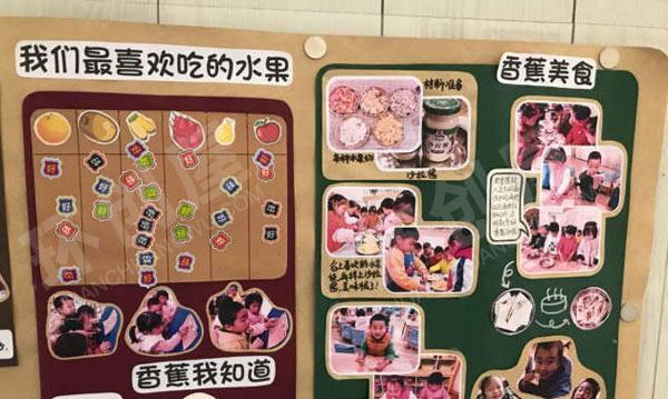 幼儿园墙面布置香香甜甜的水果图片