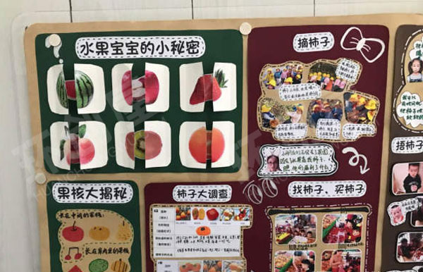 幼儿园墙面布置香香甜甜的水果图片