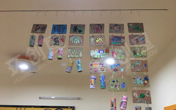 幼儿园吊饰环创纸板大变身图片