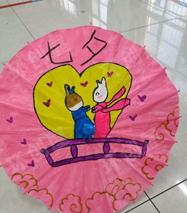 幼儿园节日纸伞挂饰图片