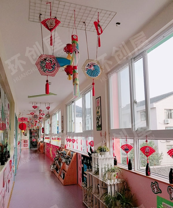 幼儿园挂饰手工扇子图片
