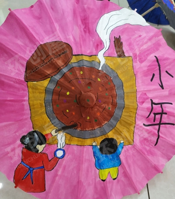 幼儿园节日纸伞挂饰图片