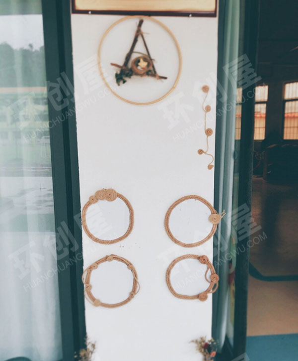 幼儿园自然风景走廊墙面布置图片