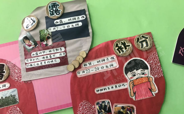 幼儿园楼梯展示二十四节气图片