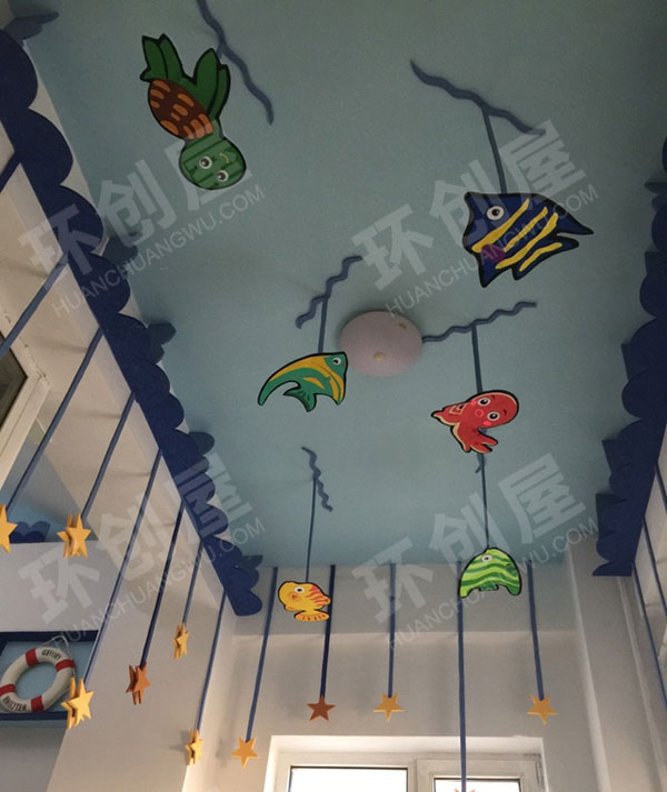 幼儿园海洋风走廊环创图片