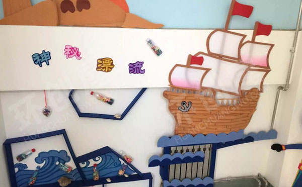 幼儿园海洋风走廊环创图片