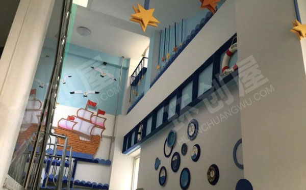 幼儿园海洋风走廊环创图片