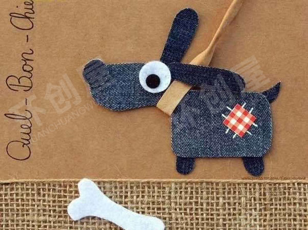 幼儿园作品展示动物布贴画图片