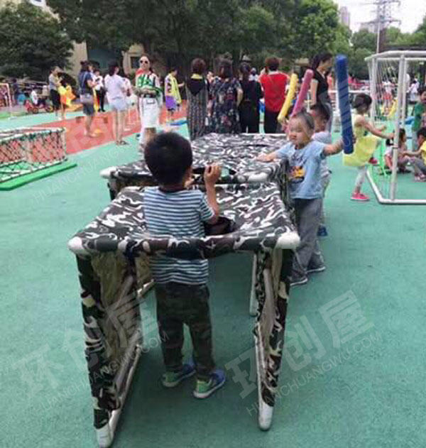 幼儿园户外游戏环创图片