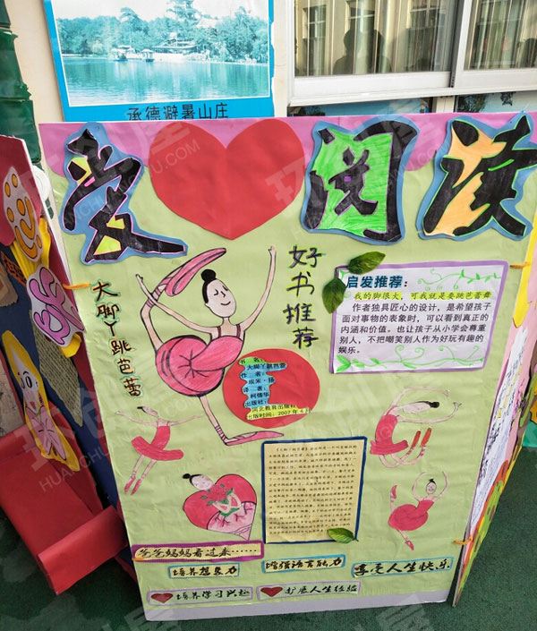 幼儿园阅读区好书推荐展板图片