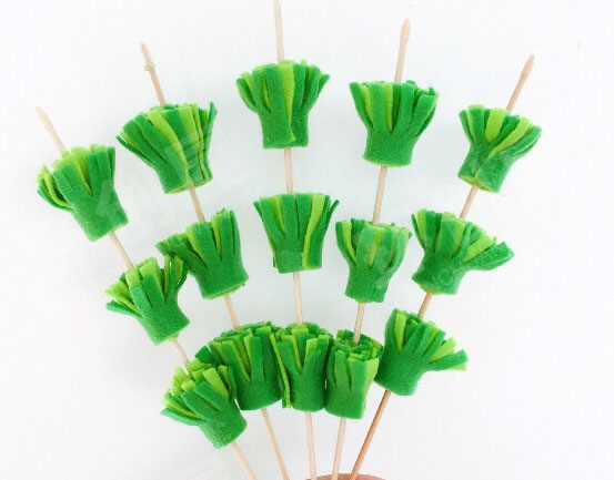 幼儿园娃娃家不织布制作食材图片