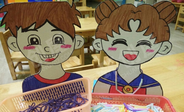 幼儿园益智区废物利用吸管自制玩具图片