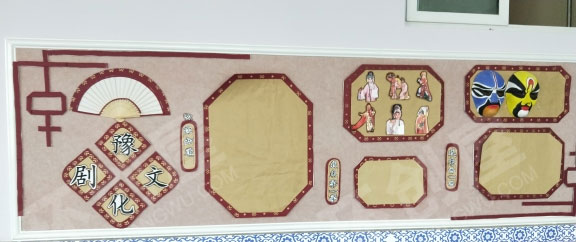 幼儿园墙面布置中国风环创图片