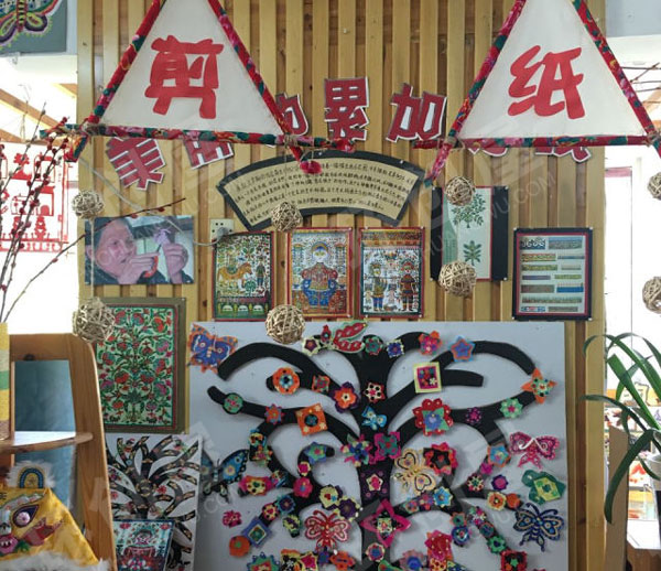 幼儿园民间艺术墙面布置环创图片