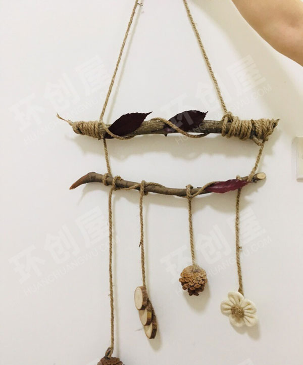 幼儿园原木风吊饰图片